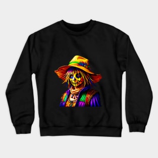 Stylish Scarecrow Crewneck Sweatshirt